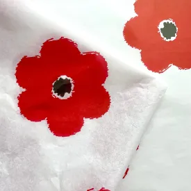 Flowers at Large tissue paper sheets | poppy flowers gift wrap paper