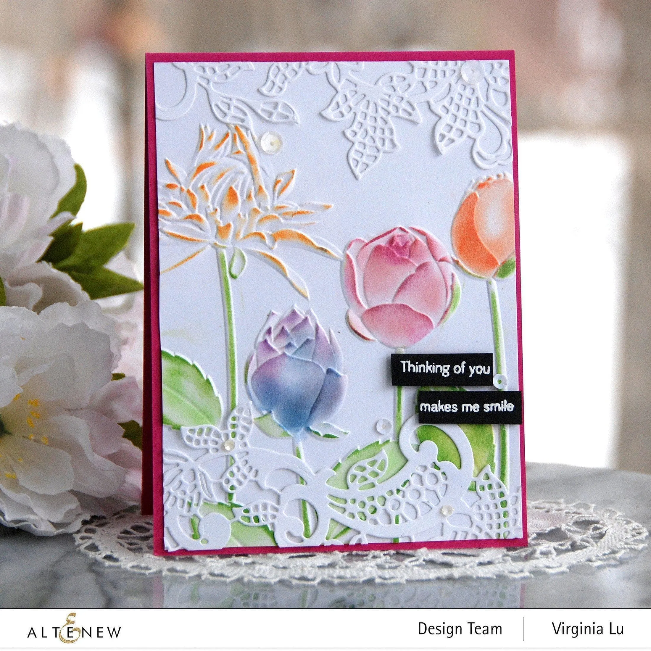 Flowery Field 3D Embossing Folder
