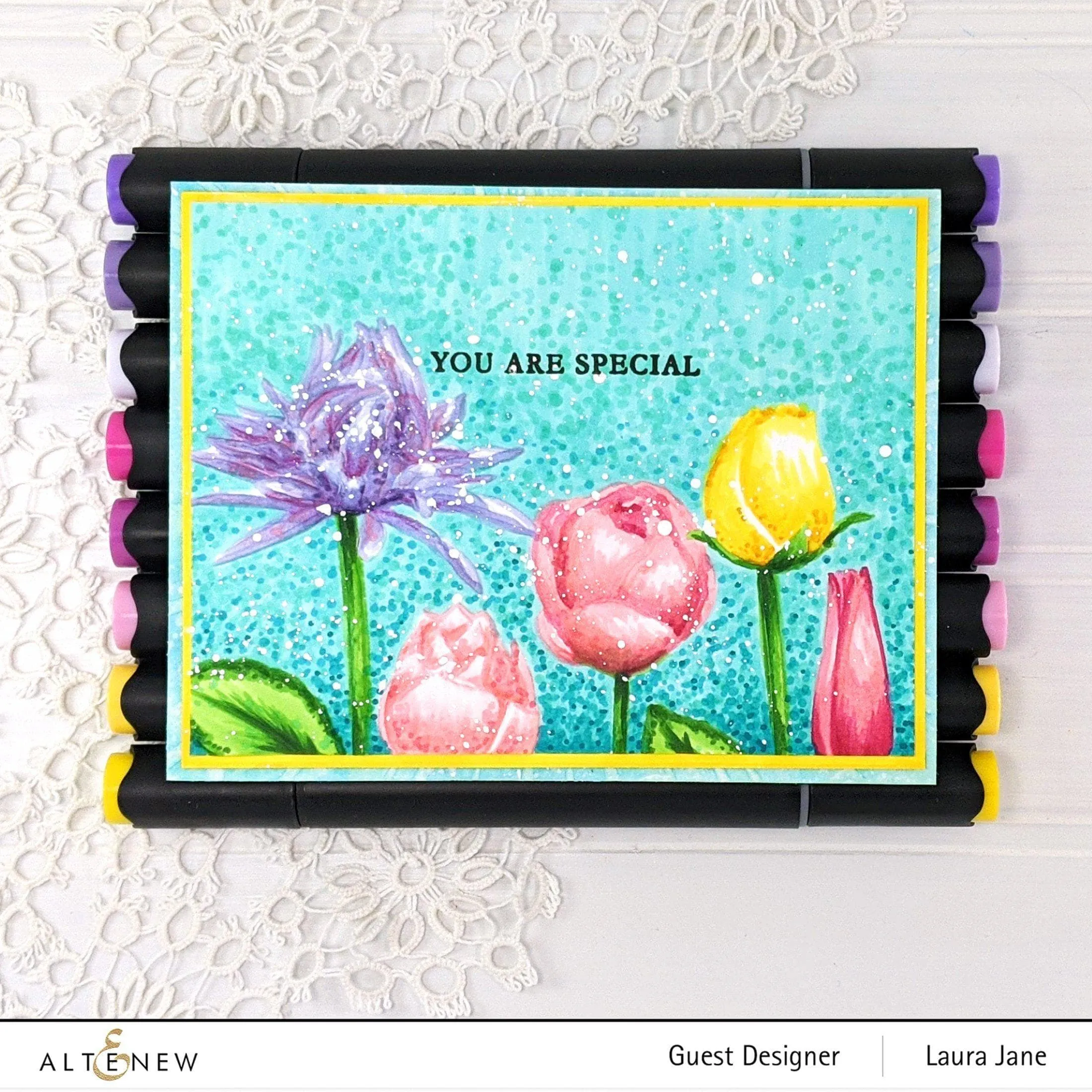 Flowery Field 3D Embossing Folder