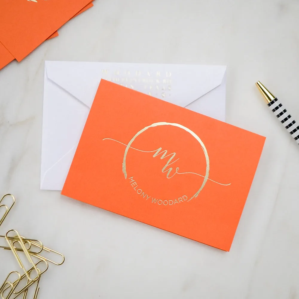 Foil Printed Stationery - Set of 50