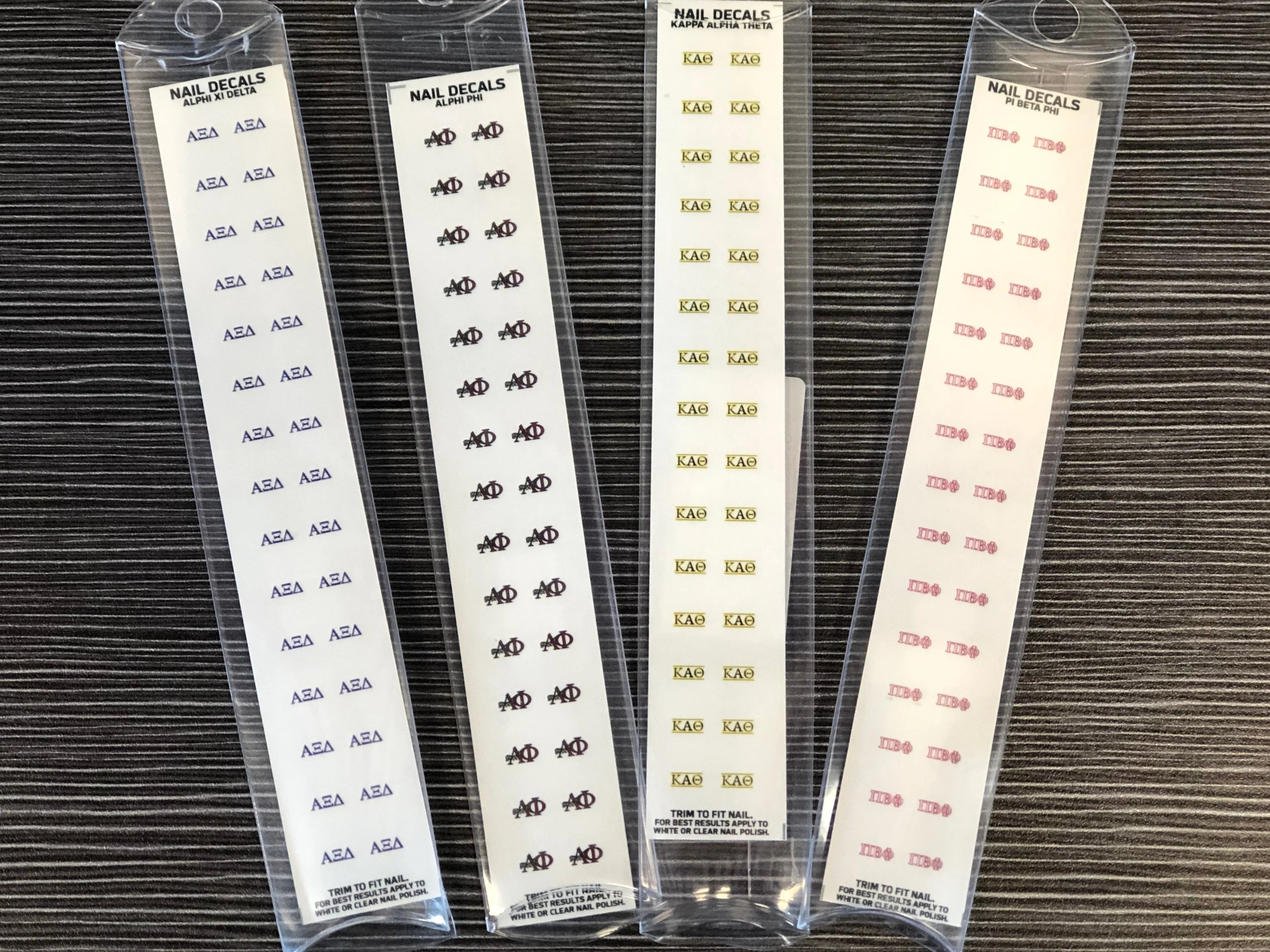 Greek Sorority Nail Decals