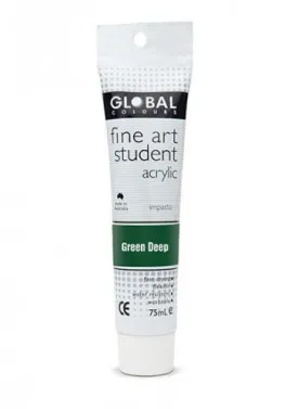 Green Deep Acrylic Paint Tube - 75ml