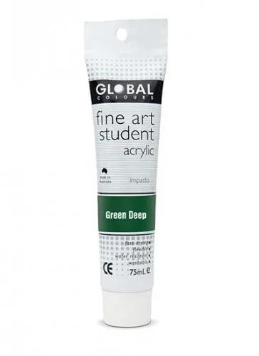 Green Deep Acrylic Paint Tube - 75ml