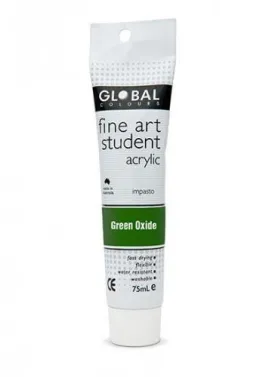 Green Oxide Acrylic Paint Tube - 75ml