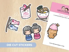 Hello Japan Die cut stickers