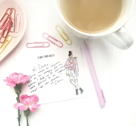 Ice Skating Girl Personalized Stationery