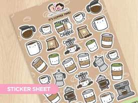 It's Coffee Time Sticker Sheet