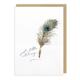 Just a Note Friendship Card