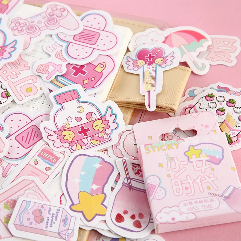Kawaii Laser Cut Stickers Packs