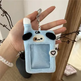 Kawaii Puppy Photocard Keychain | Cute 3-Inch Mobile Card Holder