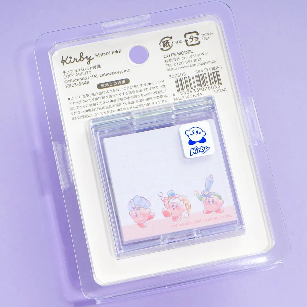 Kirby Fusen Sticky Notes With Dual Palette Case