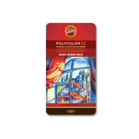 Koh-I-Noor Polycolor Art Pencil 3800 Tin of 12
