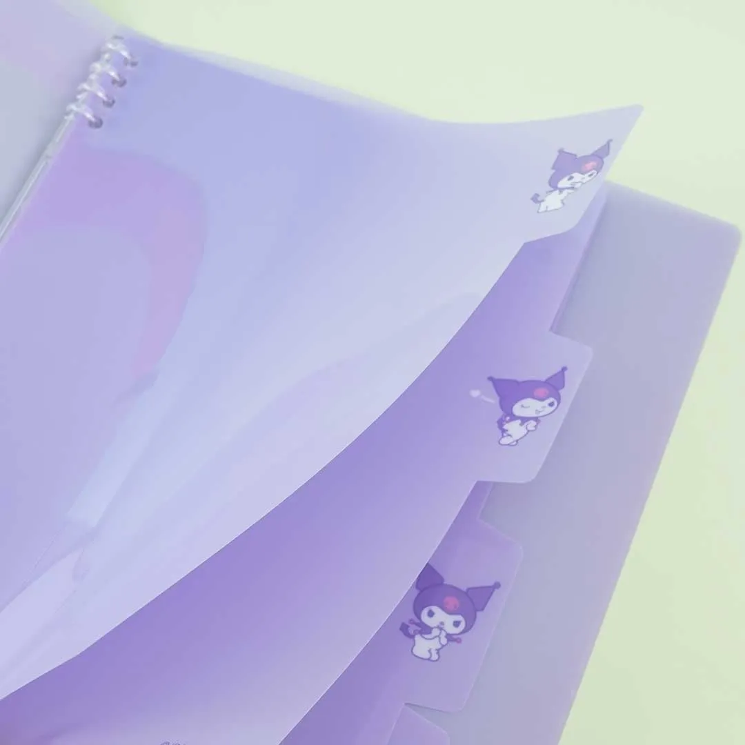 Kuromi Cheeky B5 Loose-Leaf Binder Folder