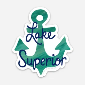 Lake Superior Vinyl Sticker - Waterproof & Scratch Resistant