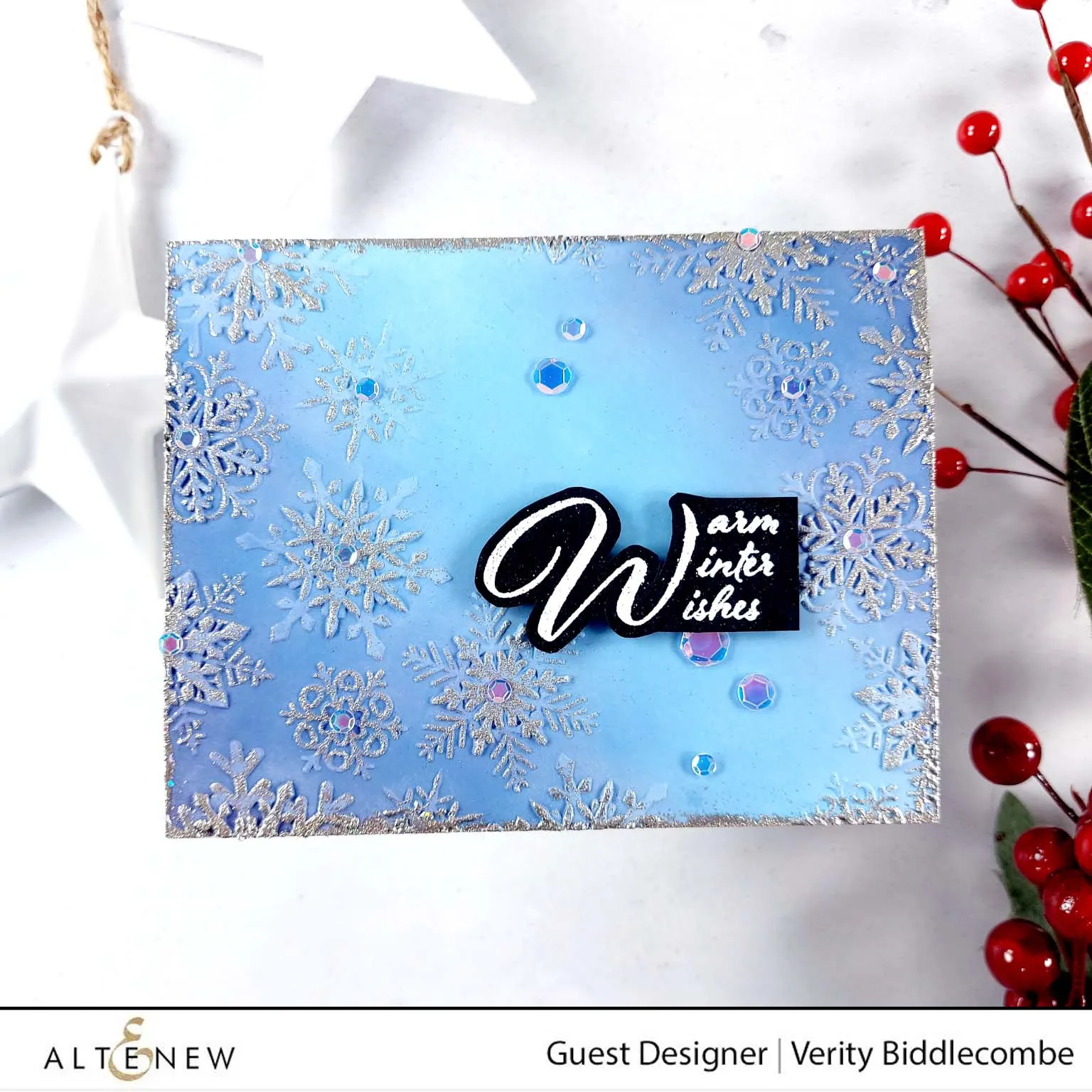 Layered Snowflakes 3D Embossing Folder