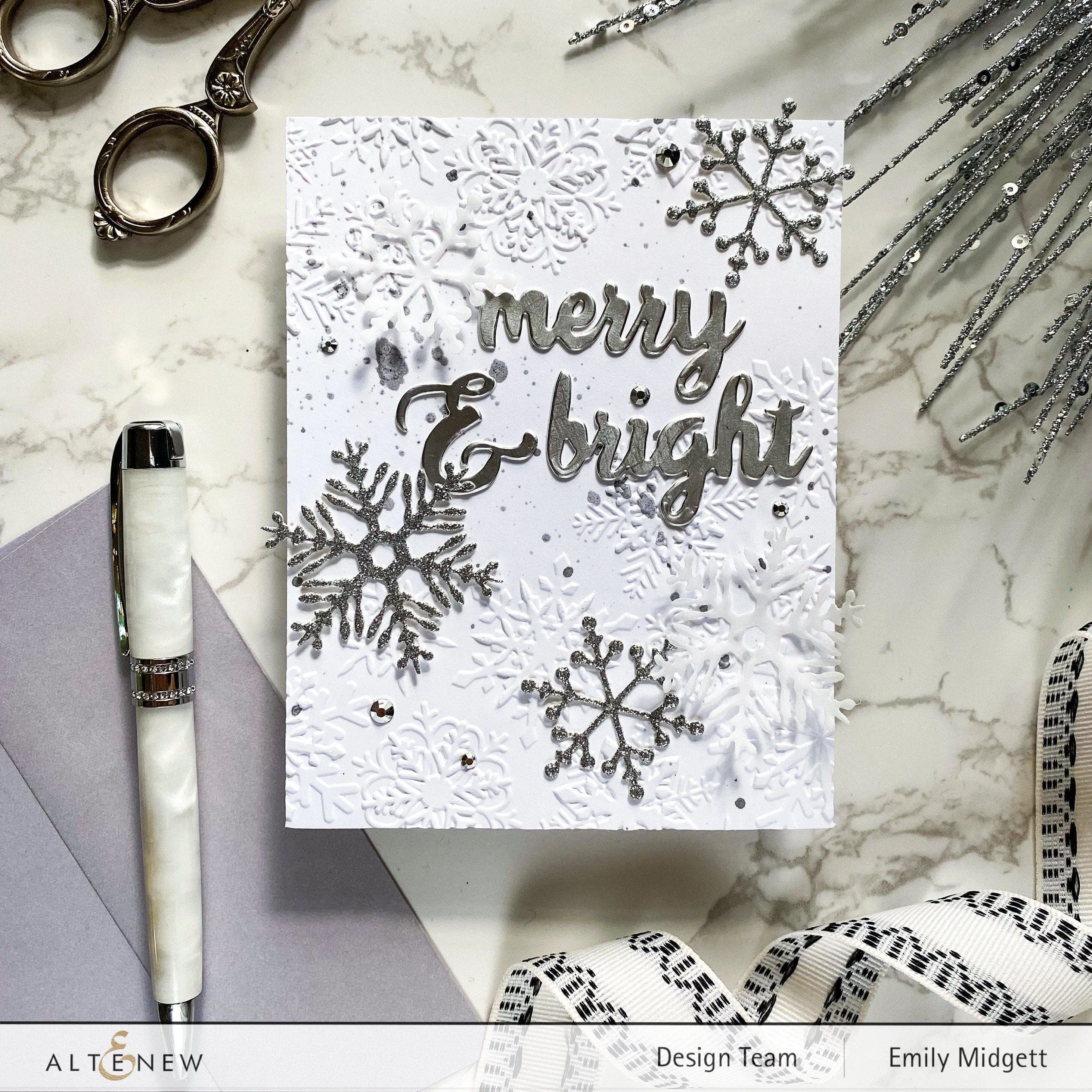 Layered Snowflakes 3D Embossing Folder
