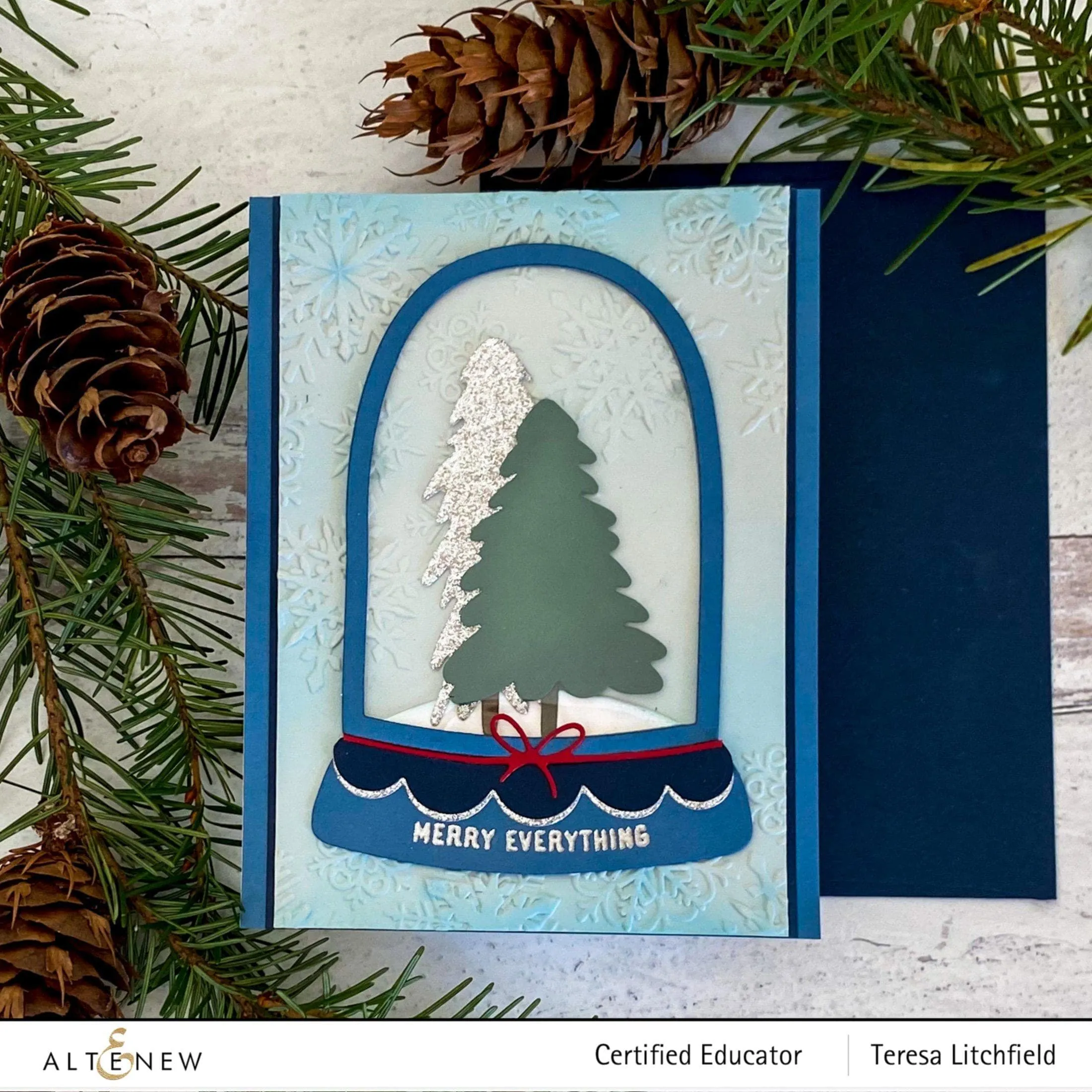 Layered Snowflakes 3D Embossing Folder