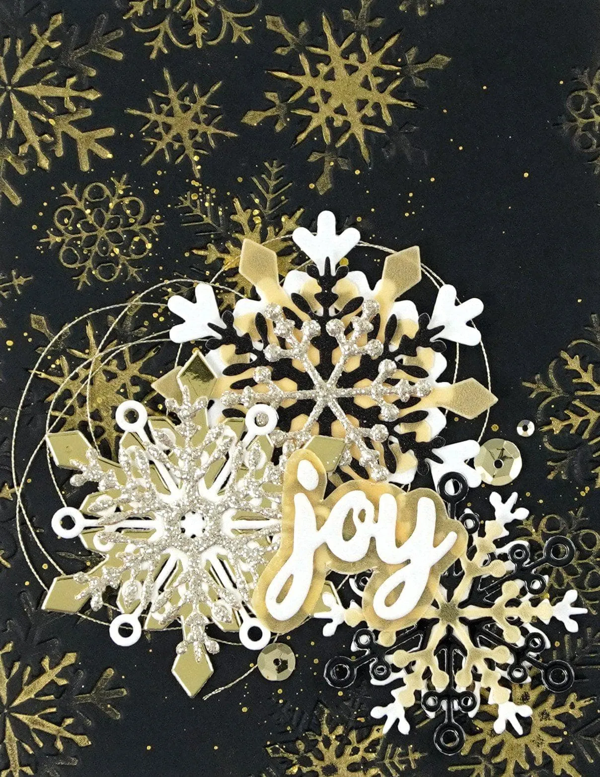 Layered Snowflakes 3D Embossing Folder