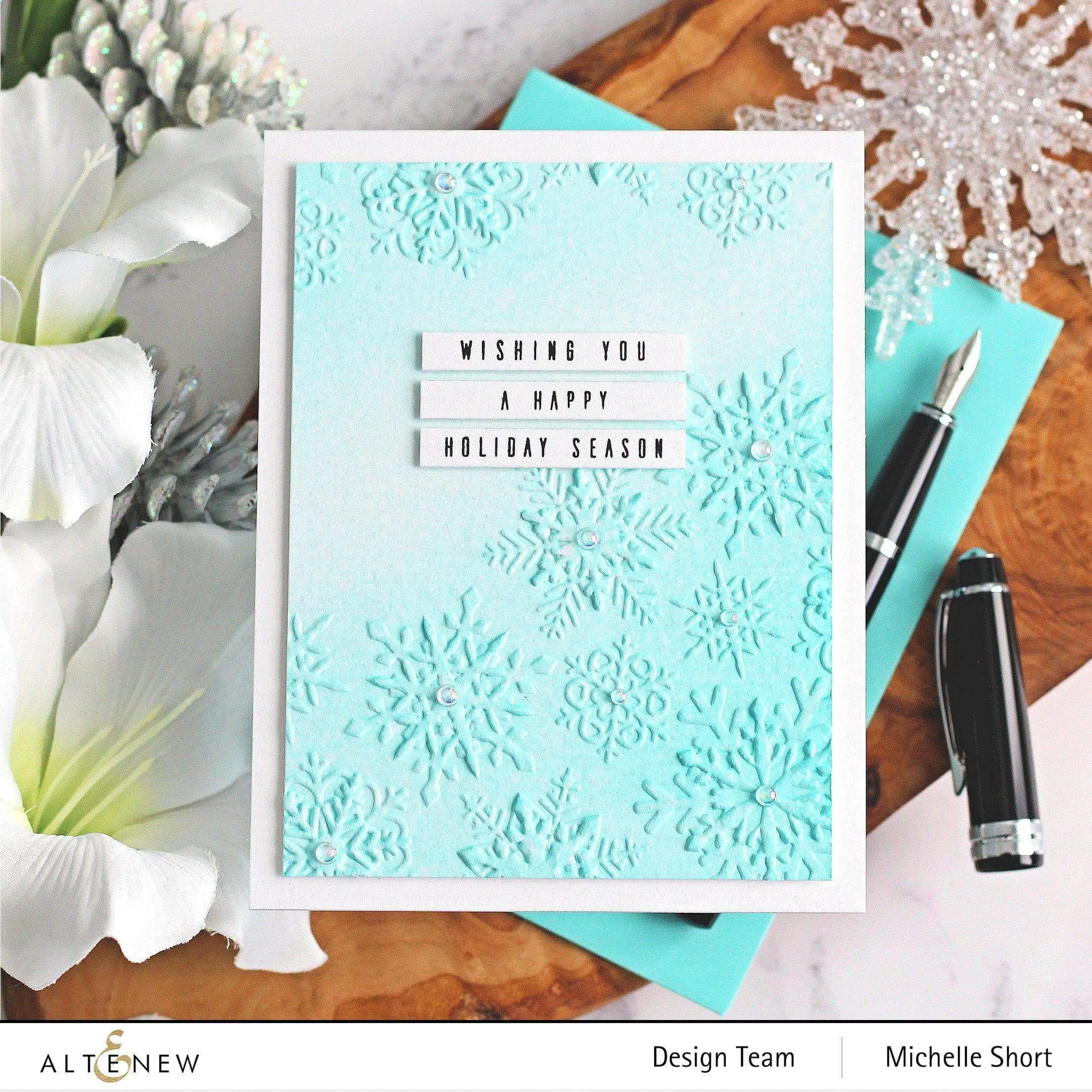 Layered Snowflakes 3D Embossing Folder