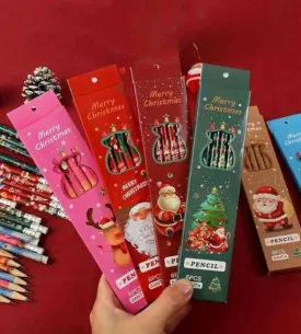 Le Delite christmas return gifts - pencil box (set of 4)