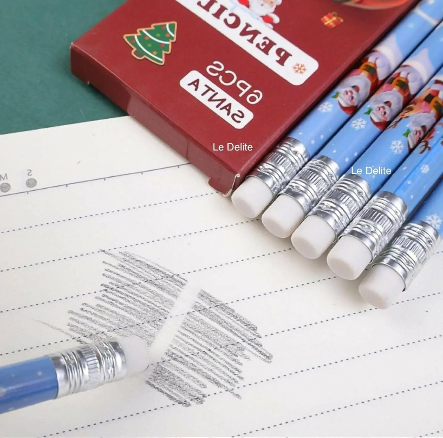 Le Delite christmas return gifts - pencil box (set of 4)
