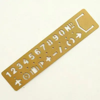 Letters, Numbers, Symbols Rulers