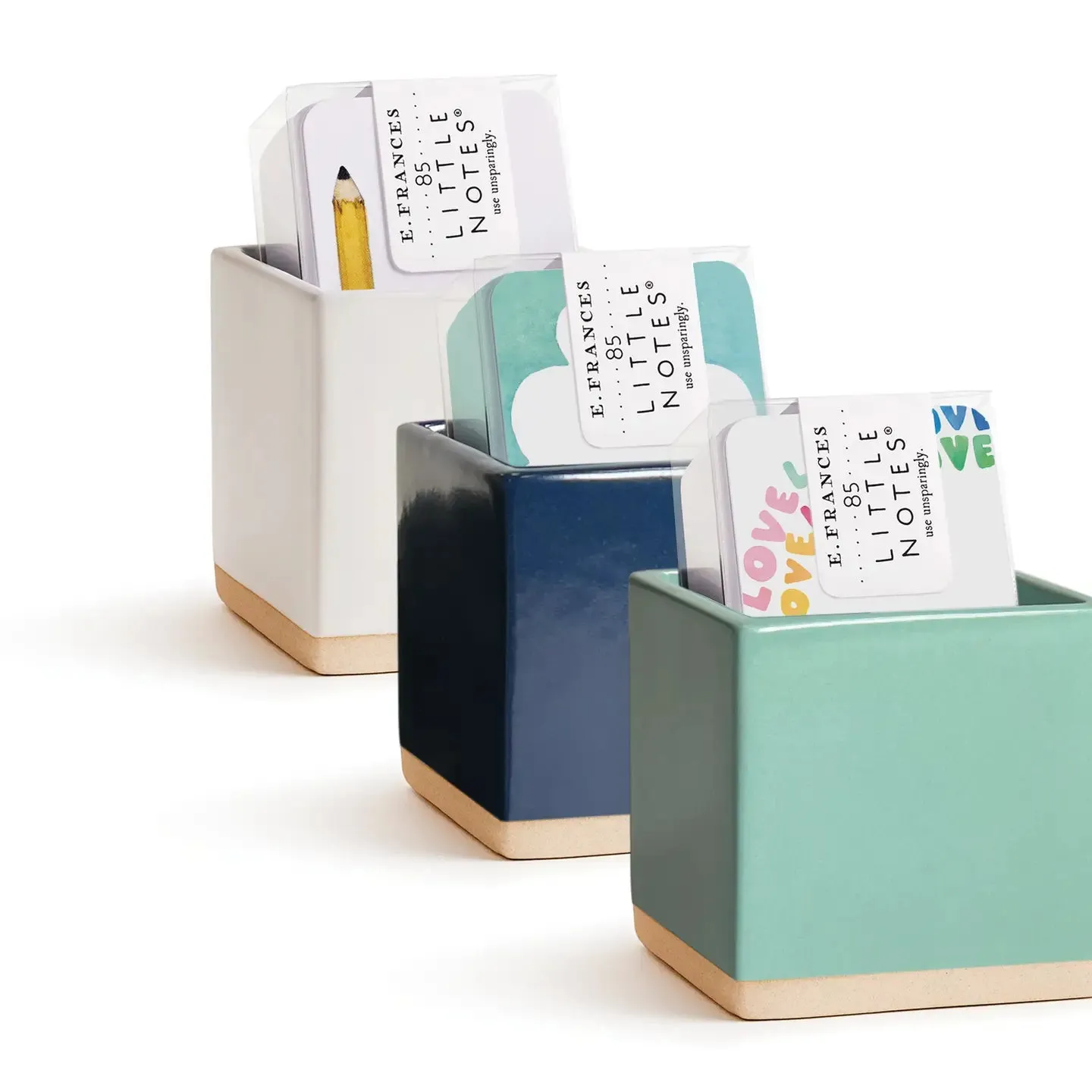 Little Notes Ceramic Holder - White