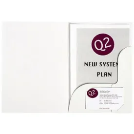 Marbig Presentation Folder A4 Matt White Pack 20