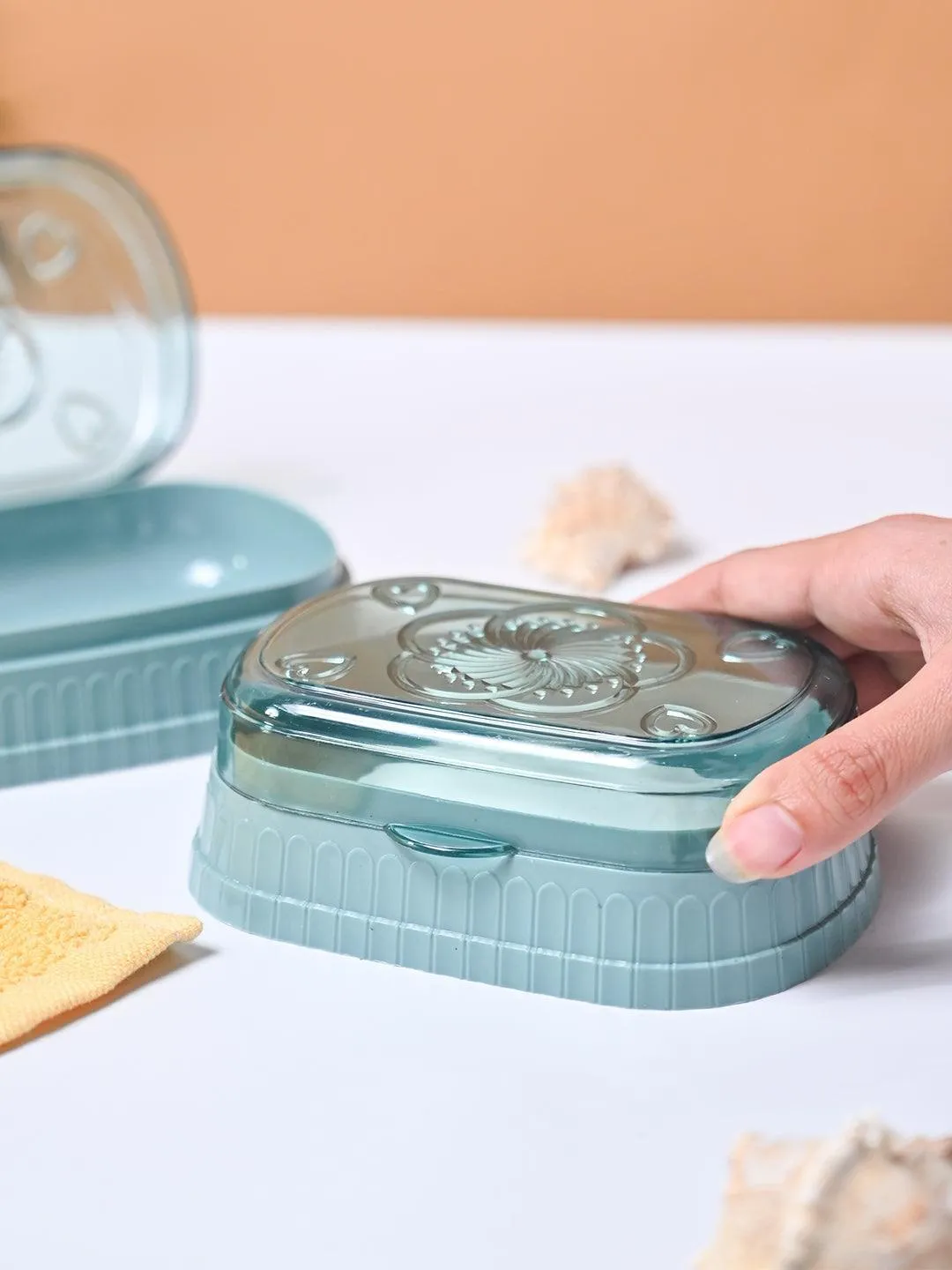 Market99 Plastic Teal Soap Dish Holders