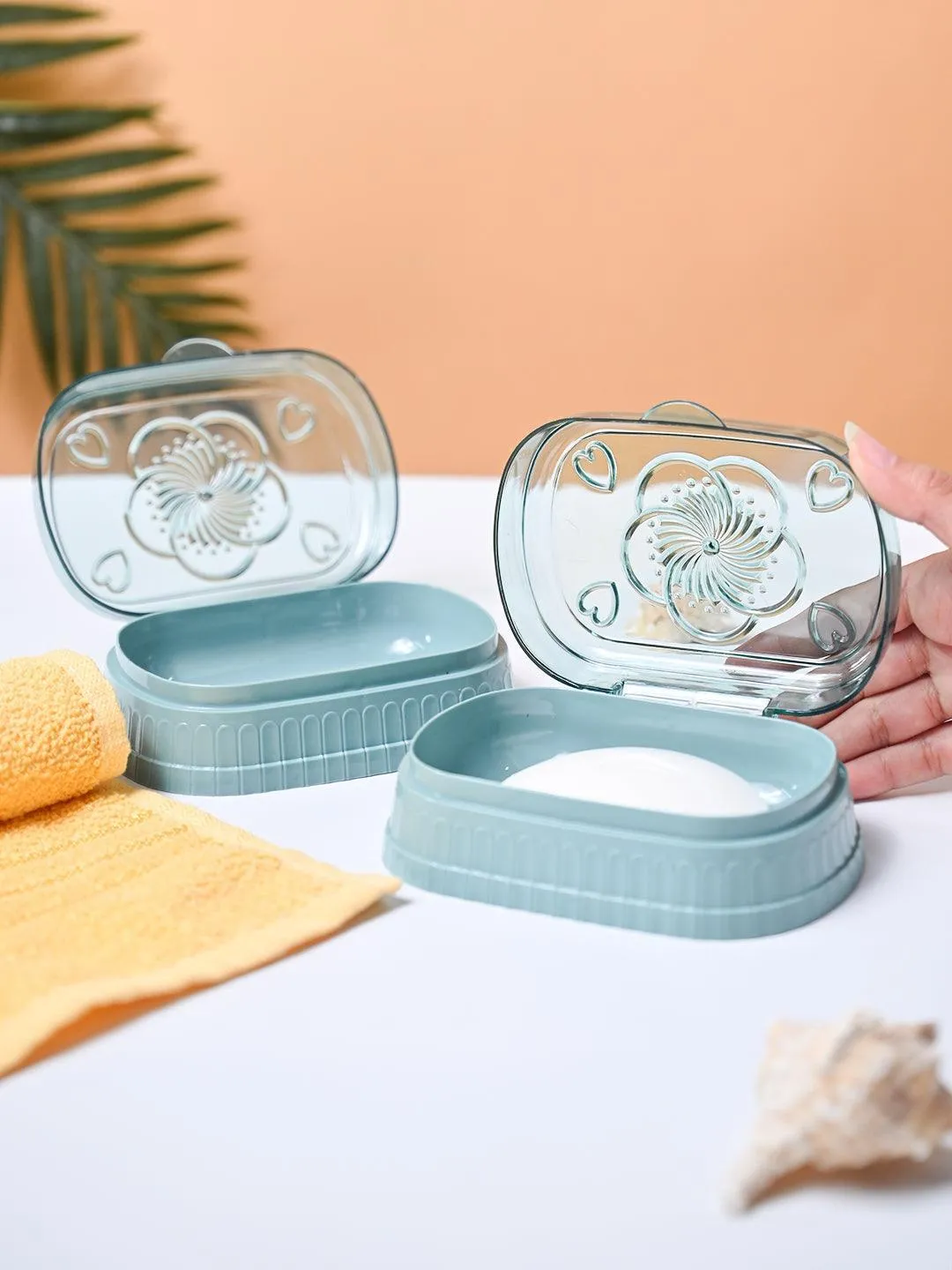 Market99 Plastic Teal Soap Dish Holders