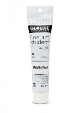 Metallic Pearl Acrylic Paint Tube - 75ml