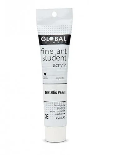 Metallic Pearl Acrylic Paint Tube - 75ml