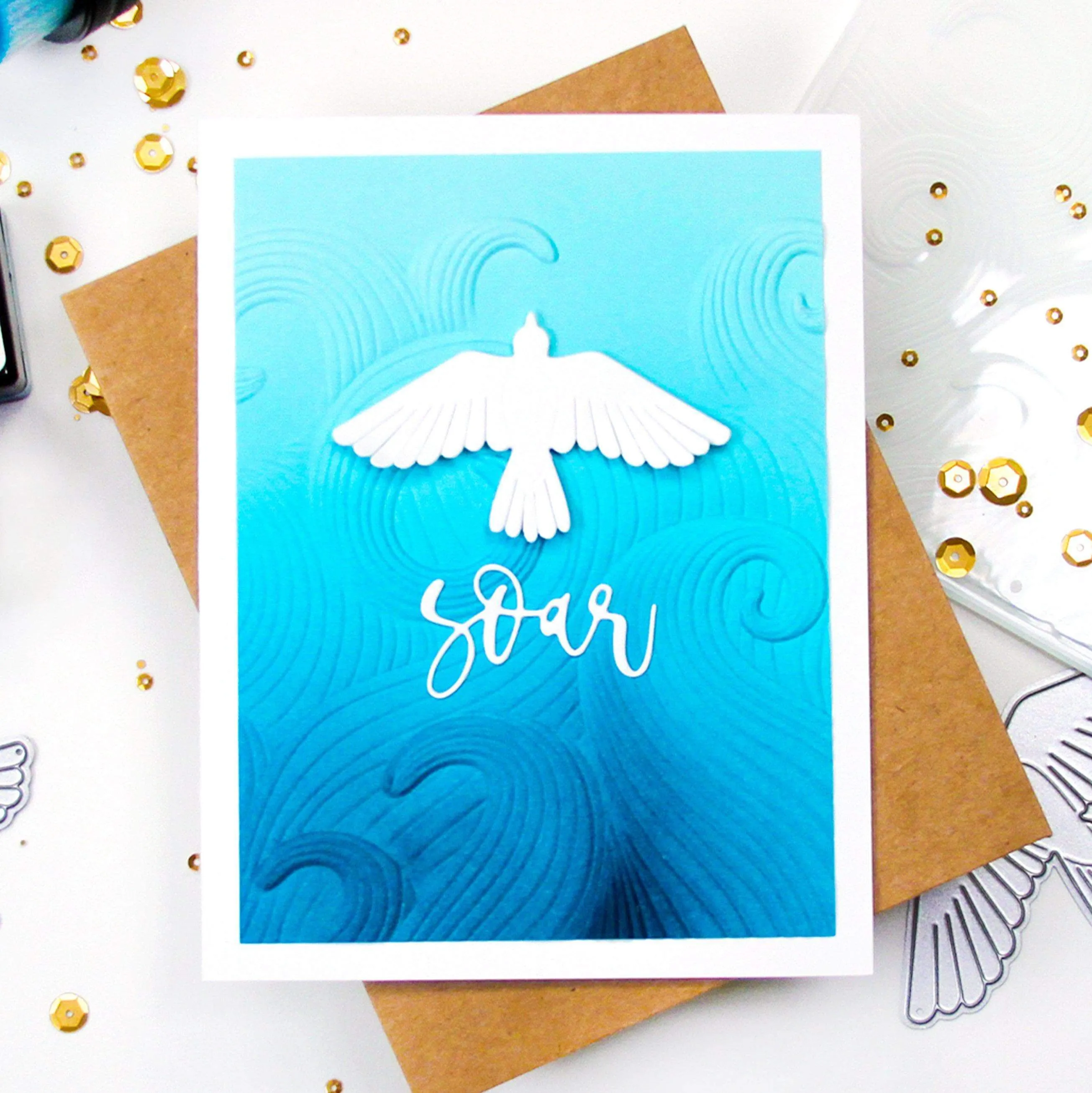 Mighty Waves 3D Embossing Folder