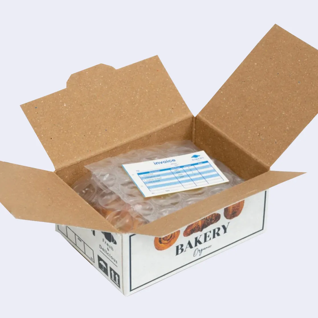 Miniature Shipping Box Flake Sticker Set - Bakery