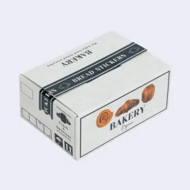 Miniature Shipping Box Flake Sticker Set - Bakery