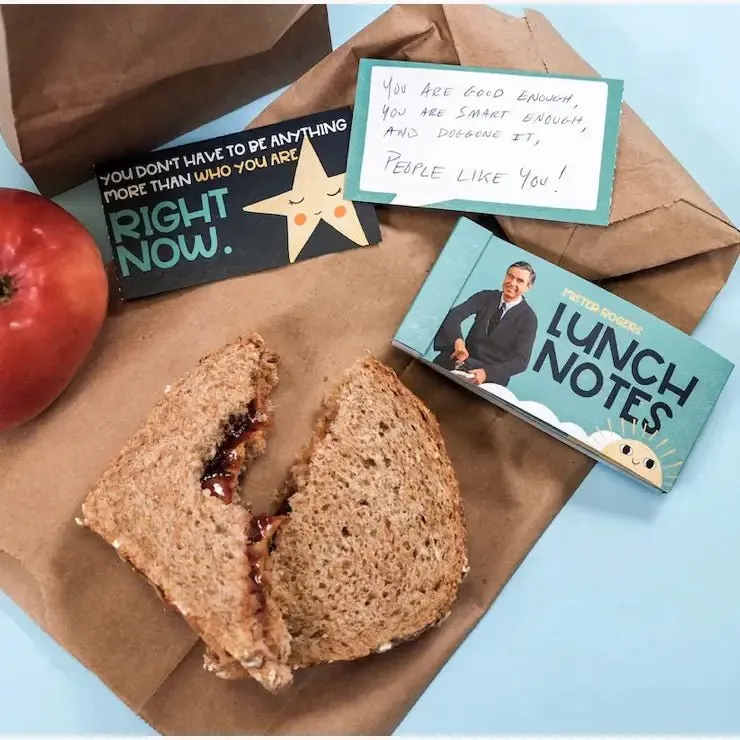 Mister Rogers Tear and Share Lunch Notes