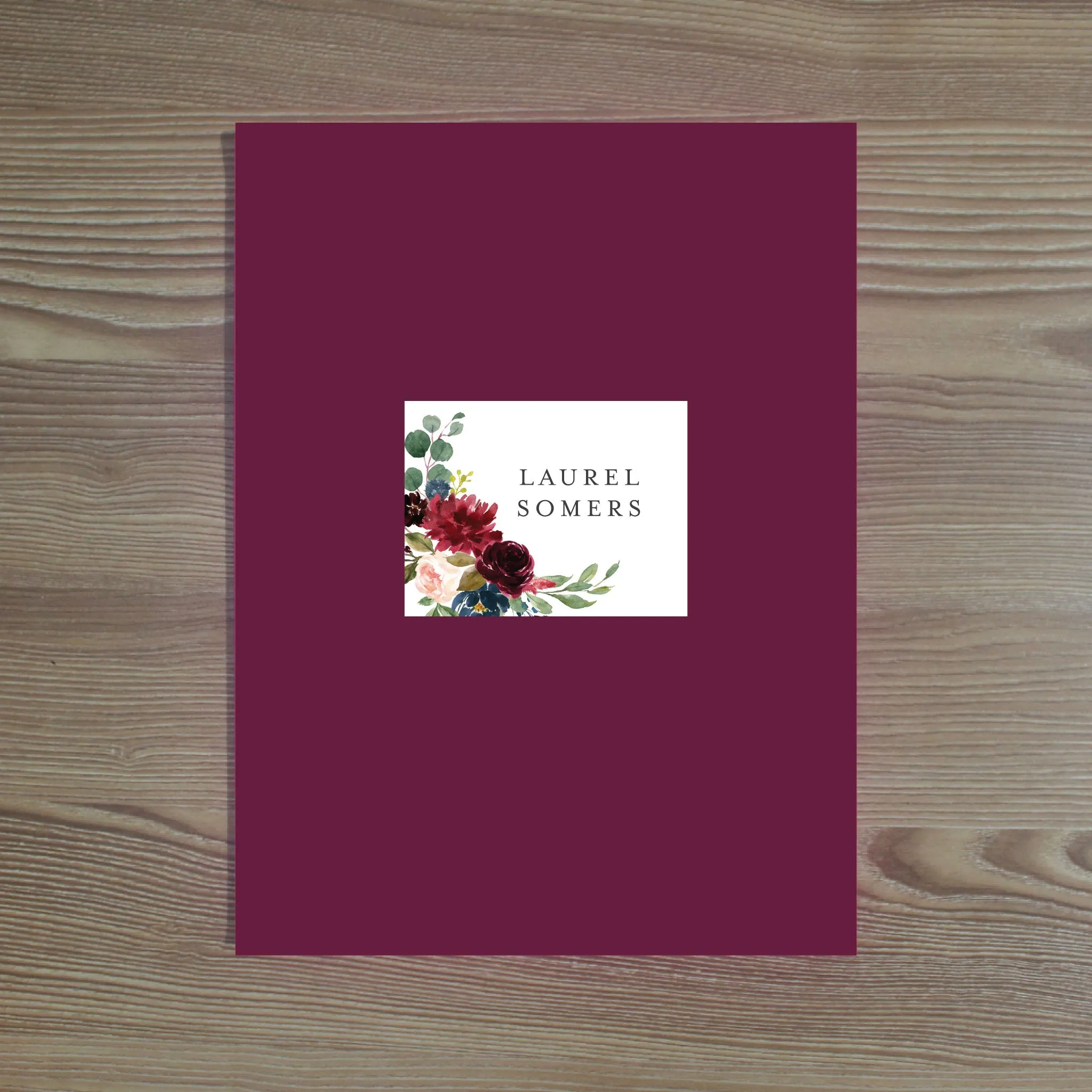 Moody Garden Personalized Folder Stickers