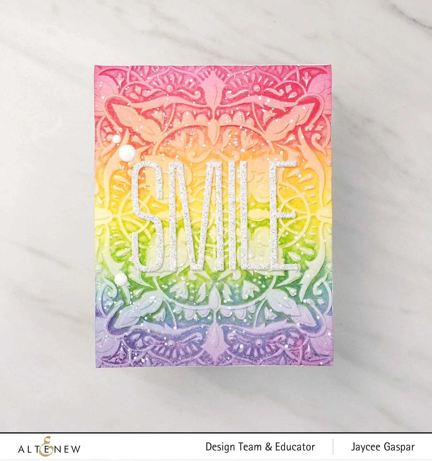 Motif Tile 3D Embossing Folder
