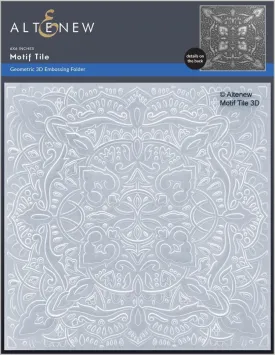Motif Tile 3D Embossing Folder