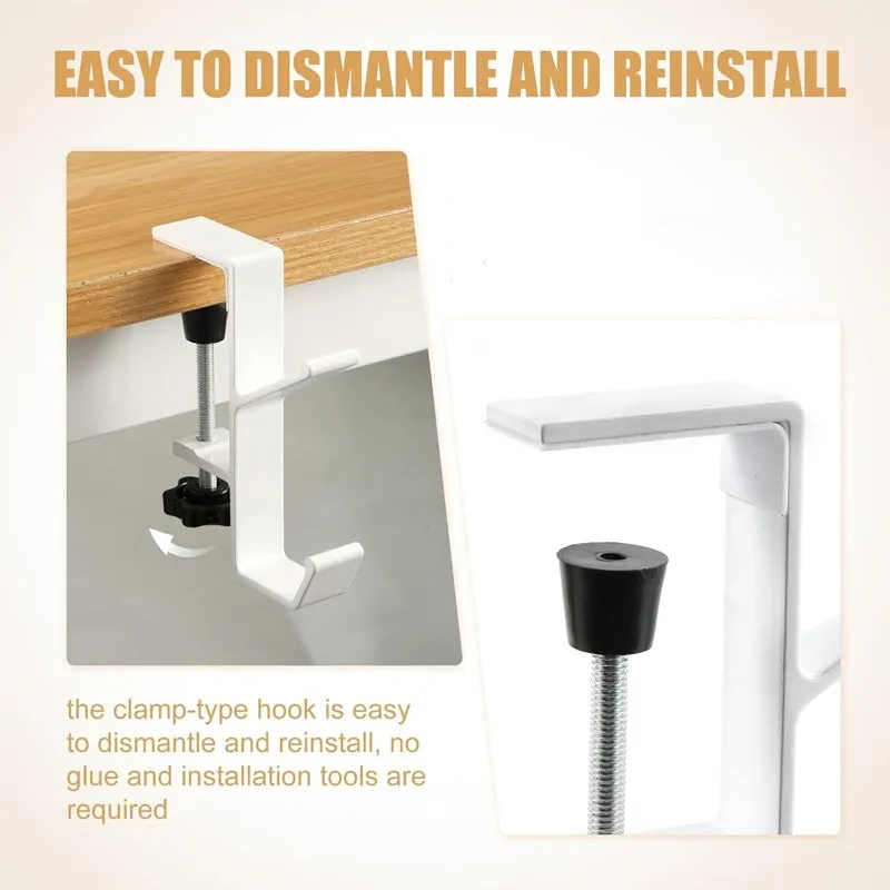 Multipurpose Adjustable Desk Clamp Hook