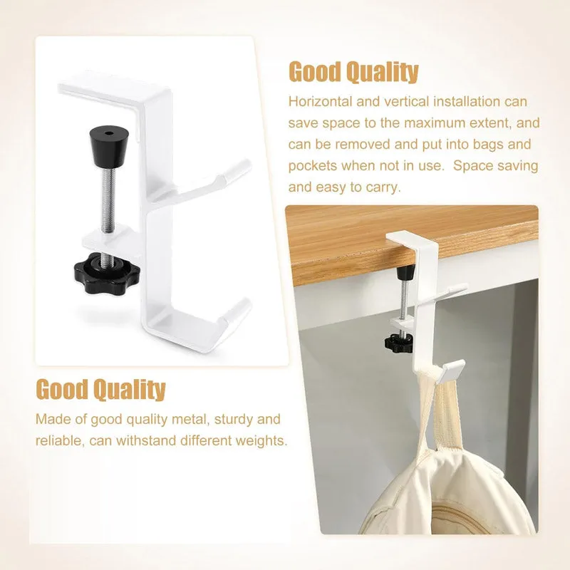 Multipurpose Adjustable Desk Clamp Hook