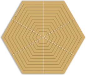Mystical Shapes Nested Hexagon