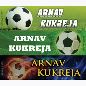 Name Stickers - Football, Set of 45
