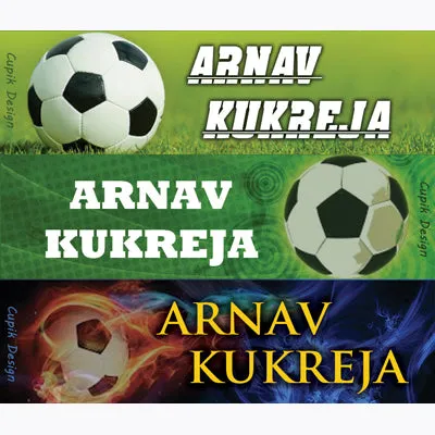 Name Stickers - Football, Set of 45
