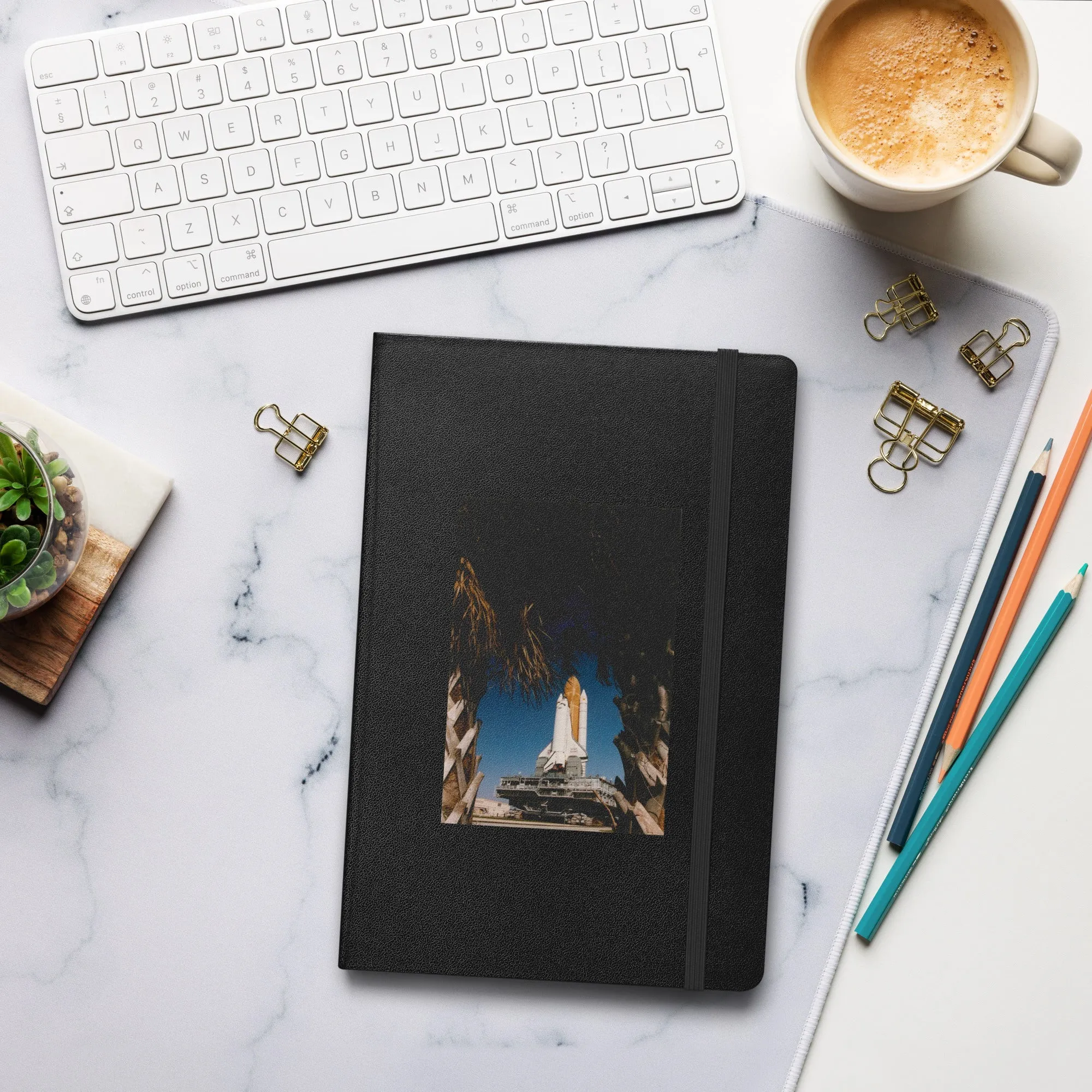 NASA Space Shuttle Discovery Custom Hardcover Bound Notebook