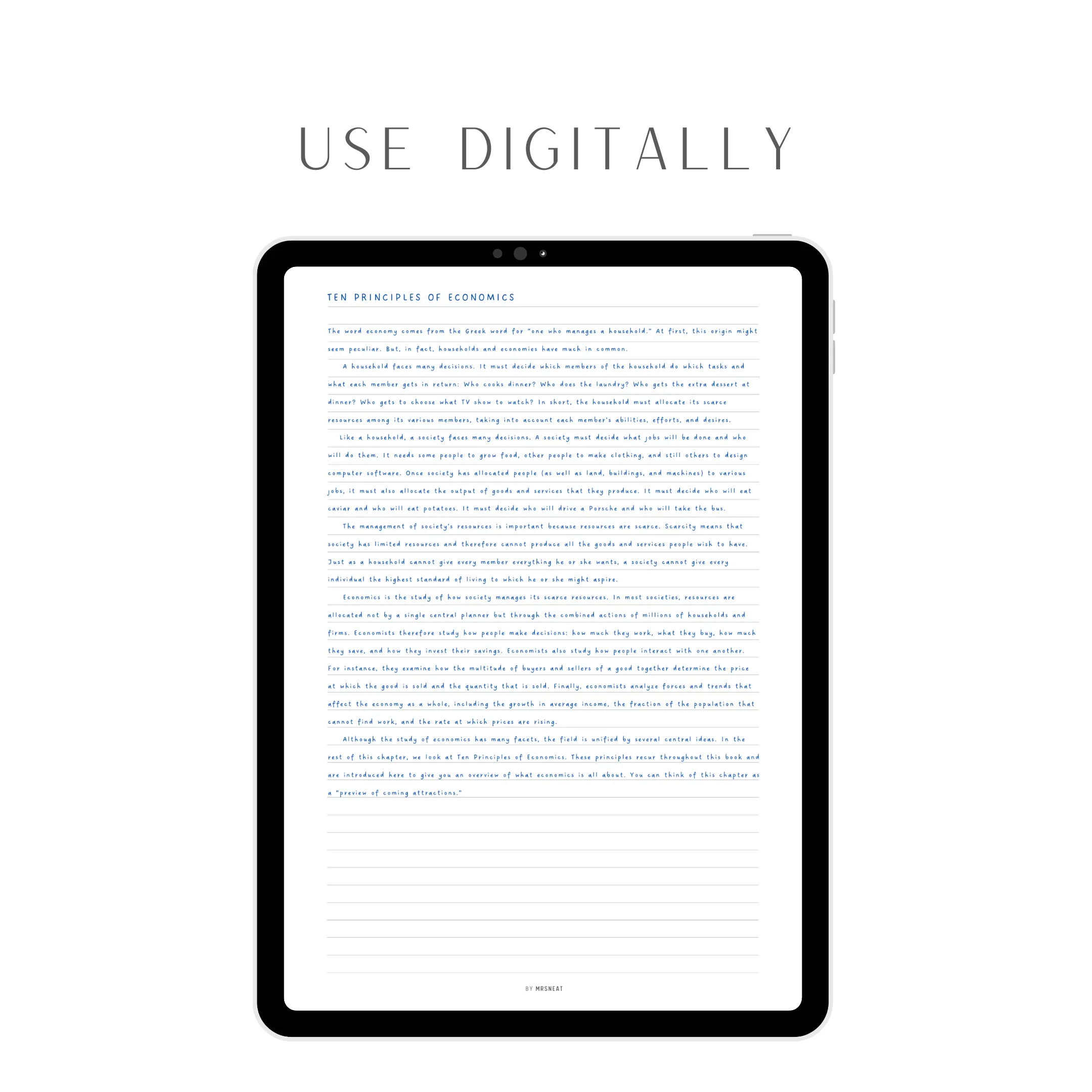 Notes Page Printable