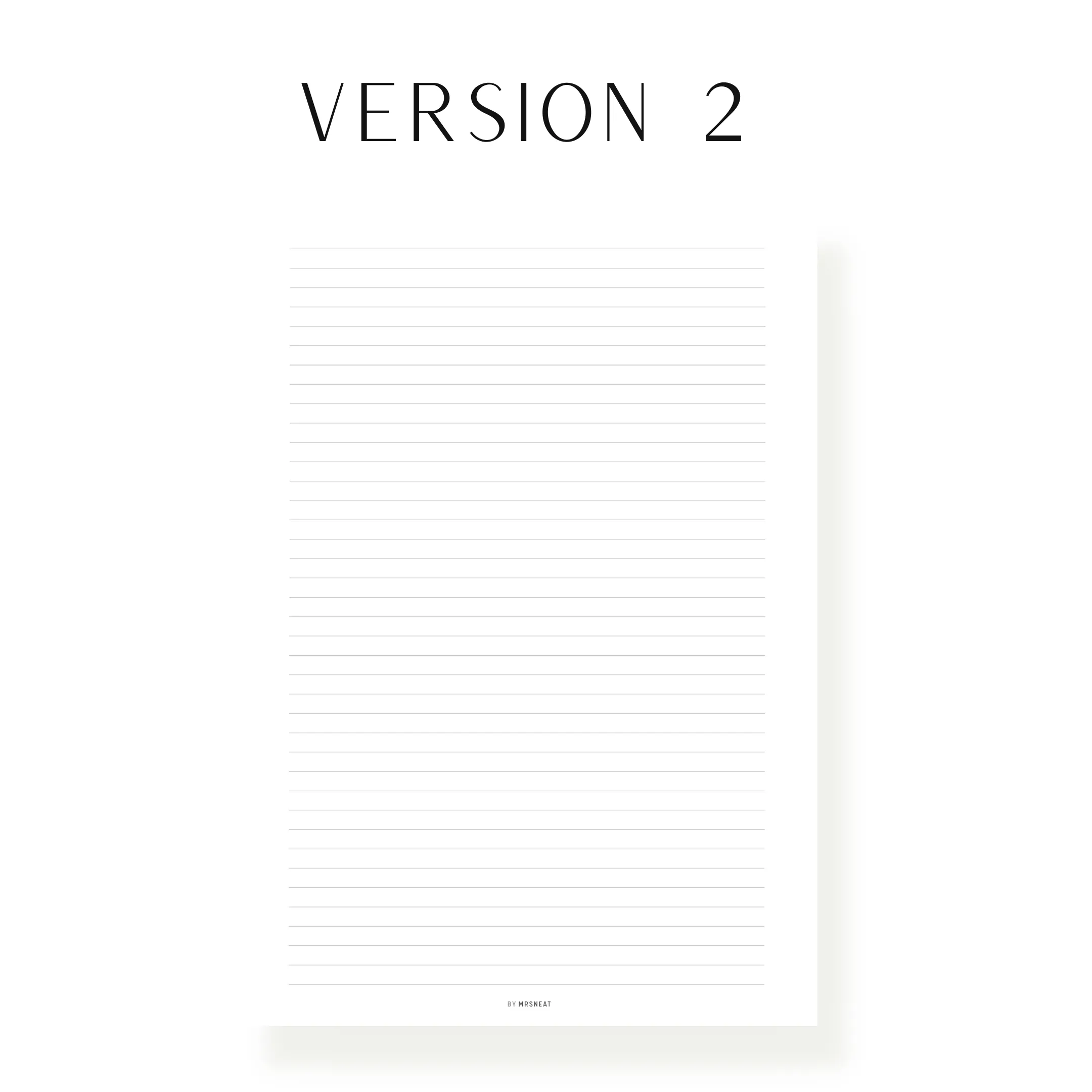Notes Page Printable