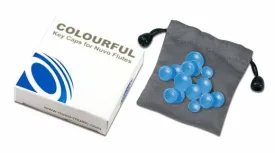 Nuvo N225KCBL Coloured Key Caps for Nuvo Student Flute/jFlute (Blue)