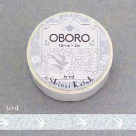 Oboro Bird White Washi Tape