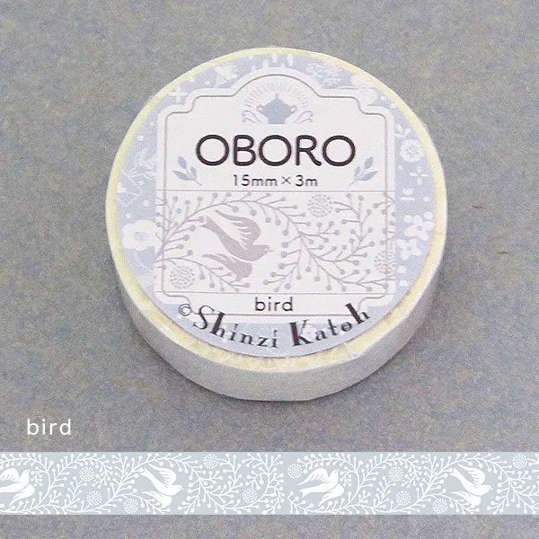 Oboro Bird White Washi Tape